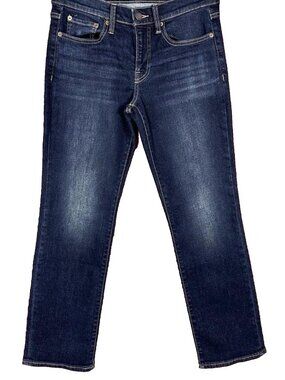 Lucky Brand Mid Rise Sweet Jeans Straight Leg Women's Size 8 / 29 Dark Wash